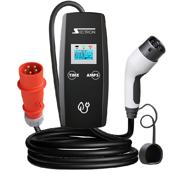 SECTRON BASIC přenosná nabíječka pro elektromobil 16A | Type 2 | 5 m